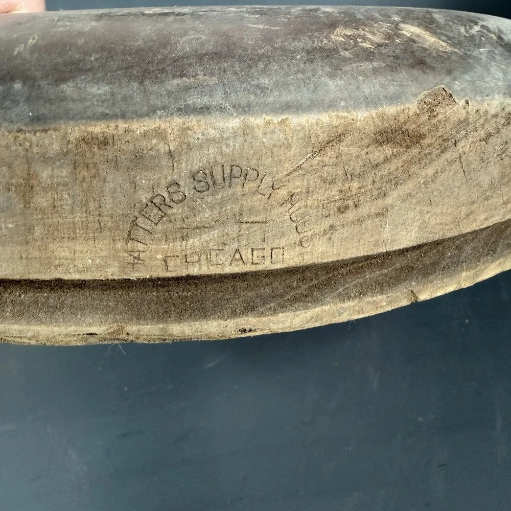 Vtg‎ Hatters Supply House Industrial Wooden Millinery Hat Mold Block Form #17